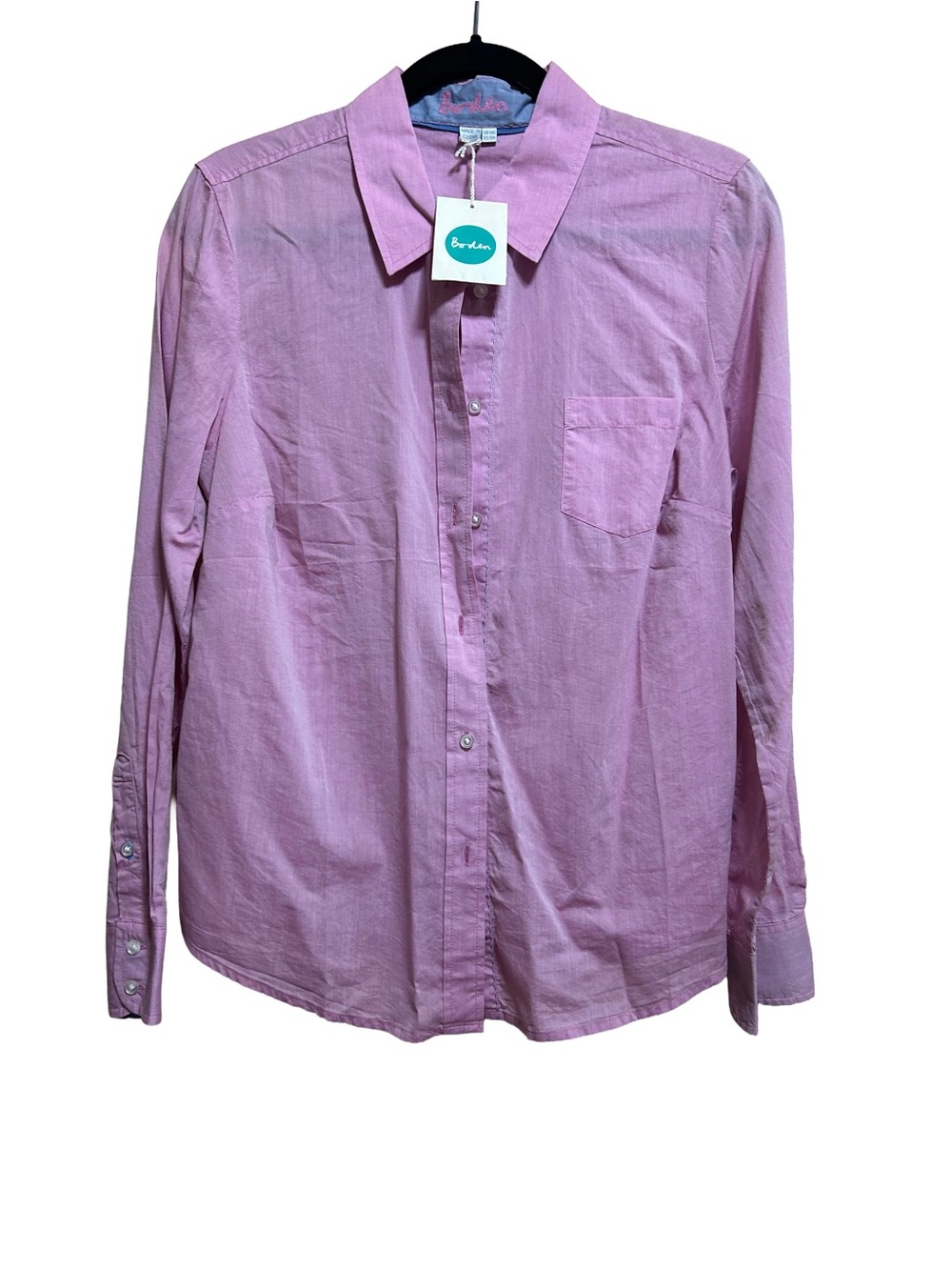NWT Vintage 2005 Boden Deadstock Cotton Button-Down Shirt – Orchid Pink